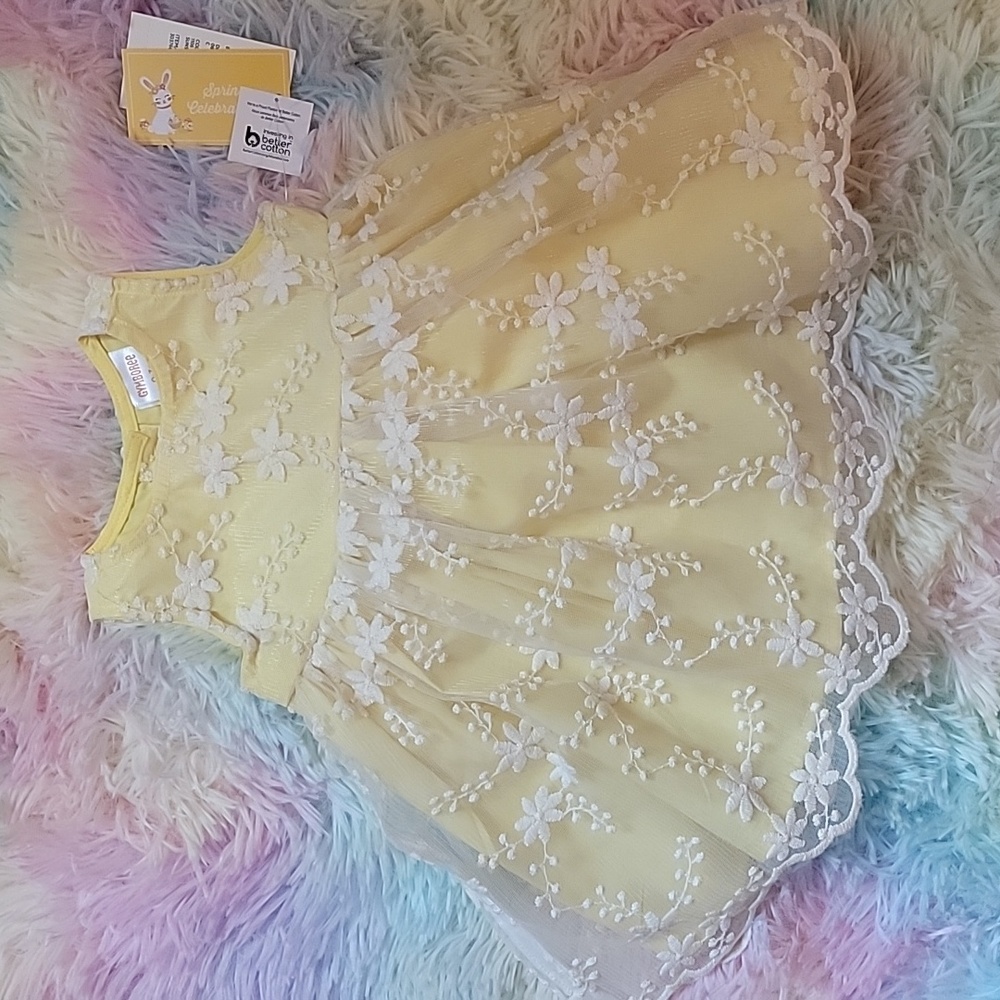 Gymboree yellow embroidery dress